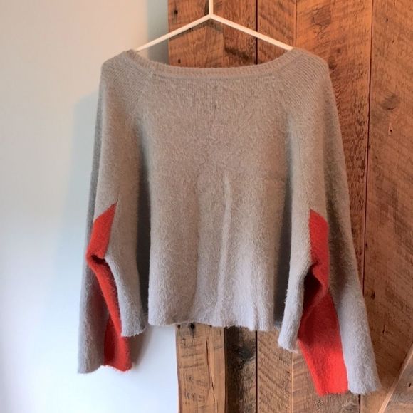 MaxMara Gray and Red Patterned Sweater - Picture 3 of 10